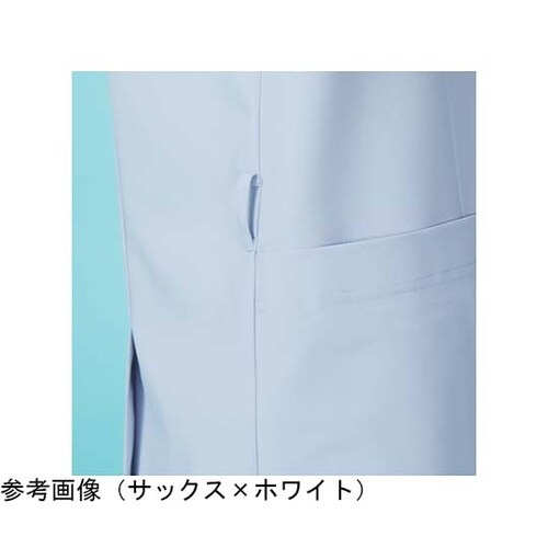 メンズジャケット半袖 ネイビー×サックス