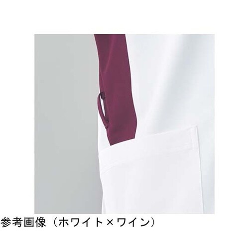 メンズジャケット半袖 ホワイト×ブルー