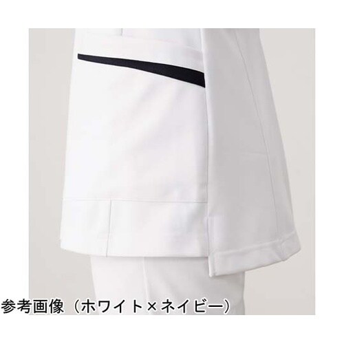 メンズスクラブ ホワイト×ネイビー M