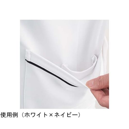 メンズスクラブジャケット半袖 ネイビー×