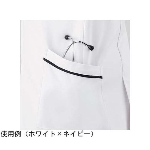 メンズスクラブジャケット半袖 ネイビー×