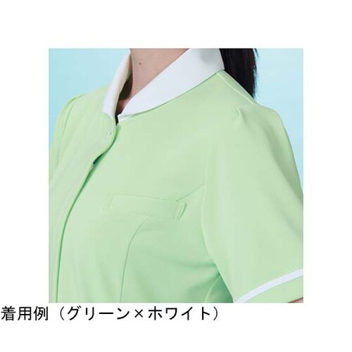 レディスジャケット半袖 シェルピンク×ホ