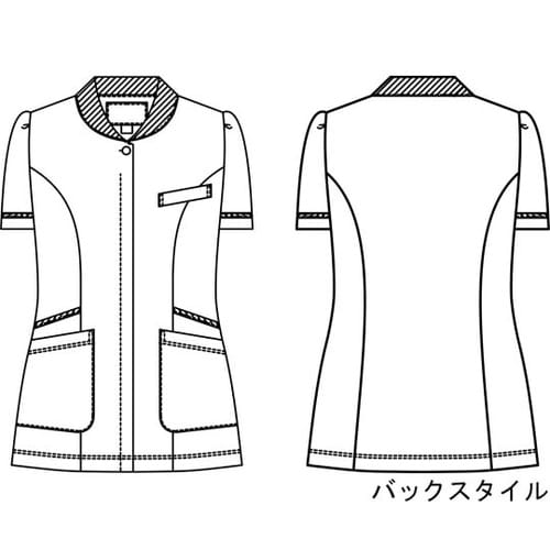 レディスジャケット半袖 シェルピンク×ホ