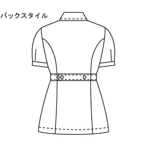 レディスジャケット半袖 ネイビー×サック