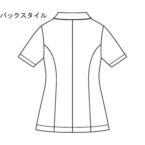 レディスジャケット半袖 ホワイト 15号
