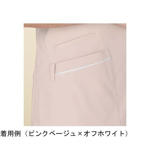 レディスジャケット半袖 ホワイト×シルバ