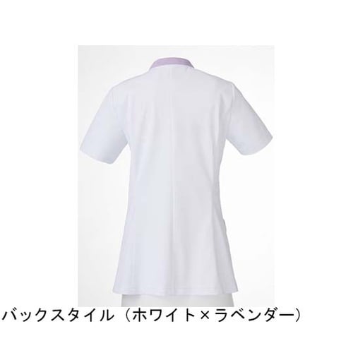 レディスジャケット半袖 ホワイト×ミント