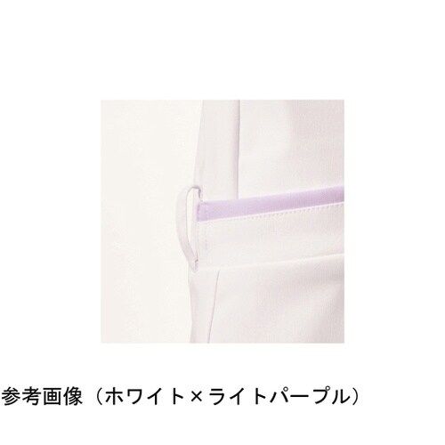 レディスジャケット半袖 ホワイト×ライト