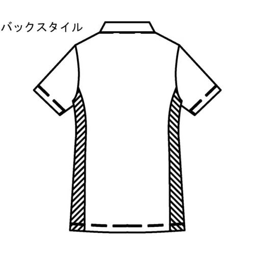 レディススクラブ(前開き)ネイビー×ワイ