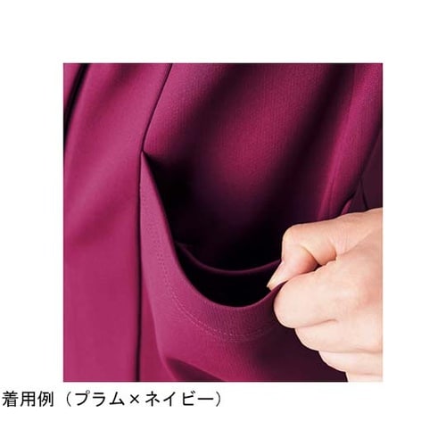 レディススクラブジャケット半袖 ホワイト