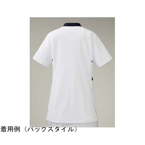 レディススクラブジャケット半袖 ホワイト