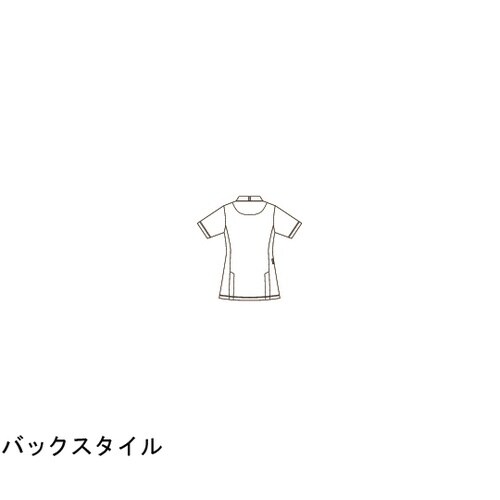 レディススクラブジャケット半袖 ホワイト