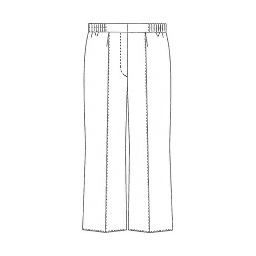 レディススラックス シロ L REP16