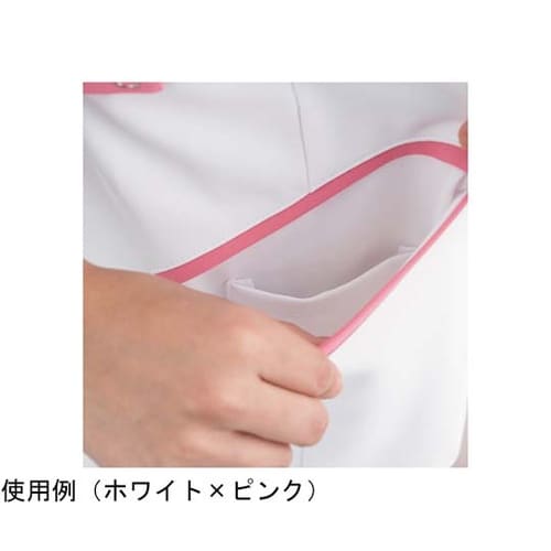 レディスチュニックジャケット半袖 ホワイ