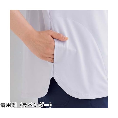 レディスニットシャツ アクア 3L KZ