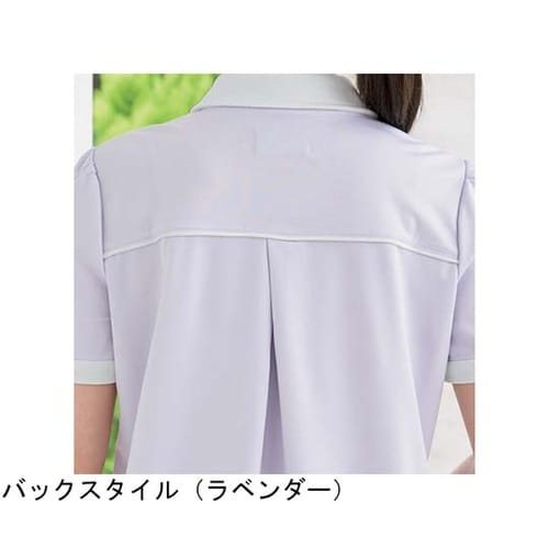 レディスニットシャツ ラベンダー L K