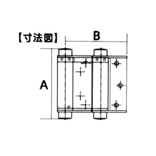 BK−420 自由丁番64mm 黒 2個