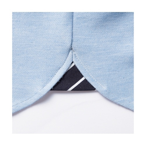 杢ニットシャツ 杢サックス 4L APK