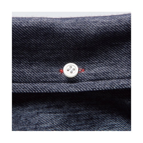 杢ニットシャツ 杢ネイビー SS APK