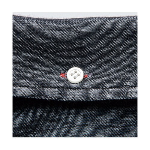 杢ニットシャツ 杢ブラック LL APK