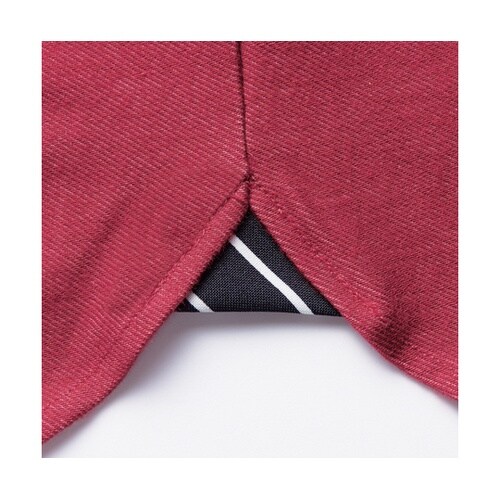 杢ニットシャツ 杢ワイン L APK23