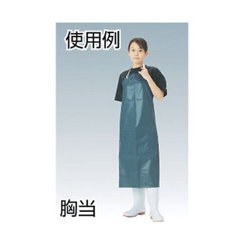 TVLMKB 抗菌ビニロン前掛胸当 藍