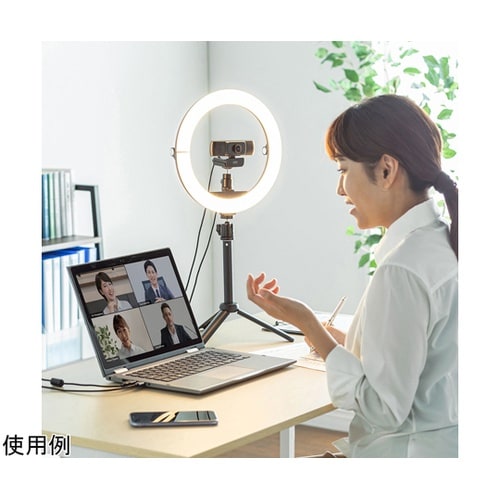 WEBカメラ用LEDライト付きスタンド(