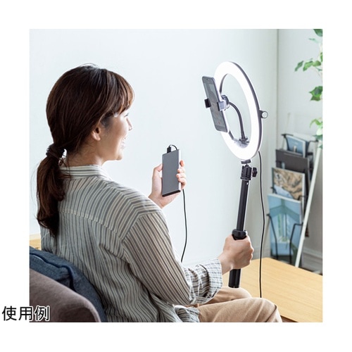 WEBカメラ用LEDライト付きスタンド(