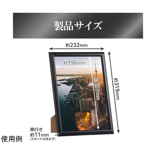 アルミ額 ペオリアプラス A4 BK F