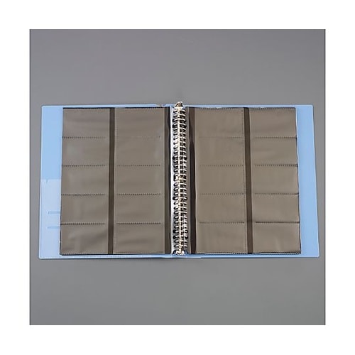 300枚 名刺ホルダー(青) EA762