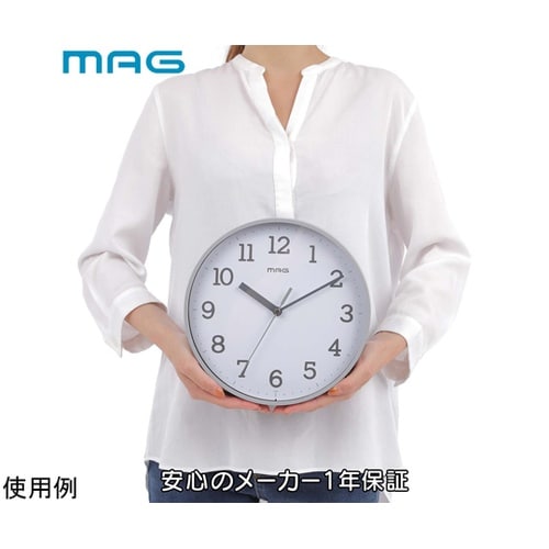 MAG掛時計 ガレット グレー W−80