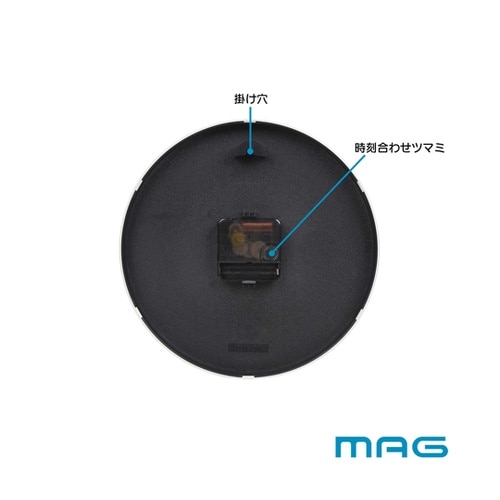 MAG掛時計 ガレット グレー W−80