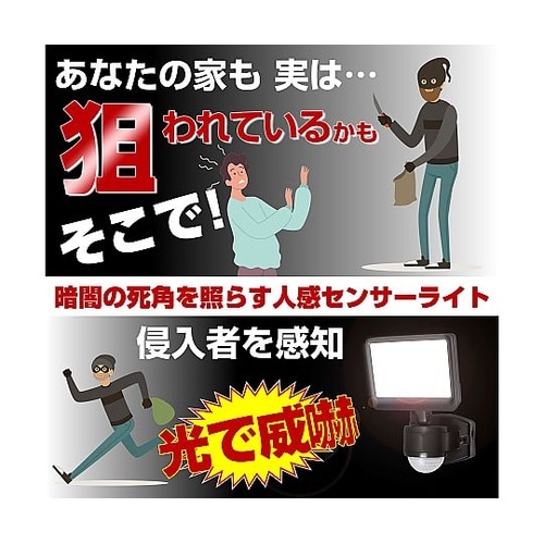 AC100V/6W LEDセンサーライト