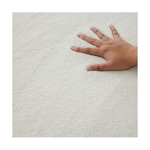 ラグ Mハク 90×90cm ホワイト