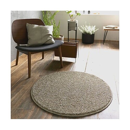 ラグ Mルネ 90×90cm オリーブ