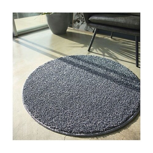 ラグ Mルネ 90×90cm ブルーグレ