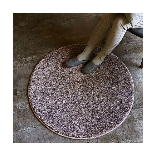 ラグ Mルネ 90×90cm モーヴ 1