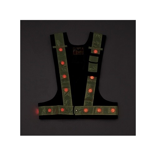 238099 多機能LEDベスト 紺 赤