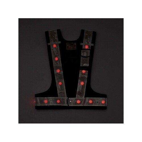 238096 多機能LEDベスト 紺 赤