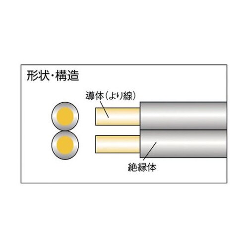 FF10BS−W 平行線ビニールコード