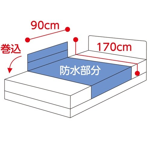 あんしん抗菌パイル防水シーツ クリーム