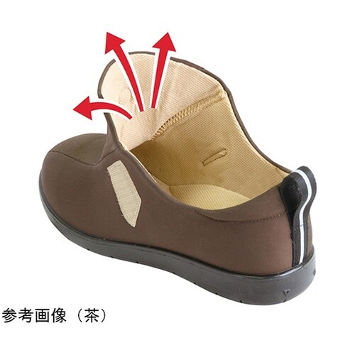 71410 シューズつま先あり L 茶