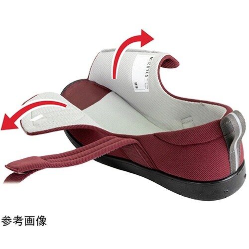 71421 シューズつま先なしM ワイン