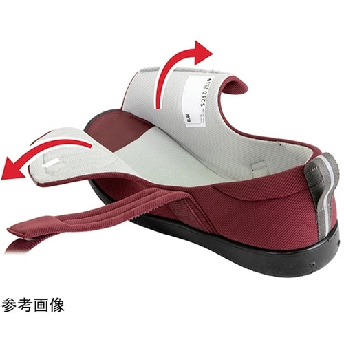 71417 シューズつま先なし LL 黒