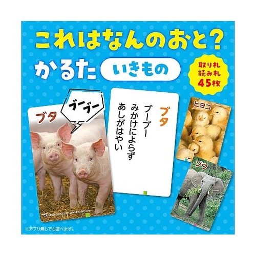 アプリ付カルタ(あいうえおポーズ・何の音