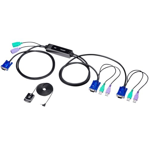 手元スイッチ付きパソコン自動切替器(2: