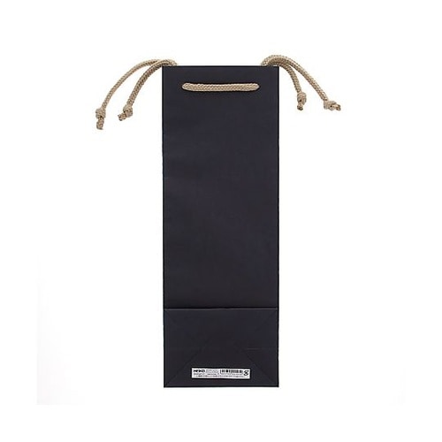 手提げ紙袋 カラーチャームバッグ ワイン