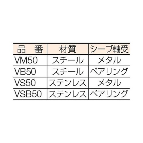 VB50 固定滑車たて型一車