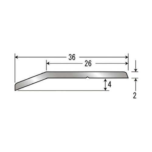 20112A14H床金物ヘの字押え穴なし