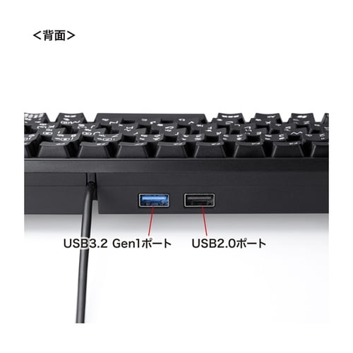 USBハブ付コンパクトキーボード SKB